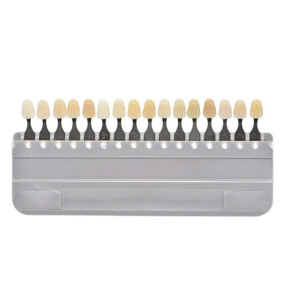Dental 16 Color Chart Digital Shade Guide for Tooth Color Comparison, Accurate Shade Matching Tool
