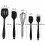 5 Piece Premium Silicone Kitchen Utensils Set High Heat Resistant 4