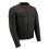 MLM1525 Men's Crossover Black Leather Lightweight Motorcycle Jacket Size Options Available 1