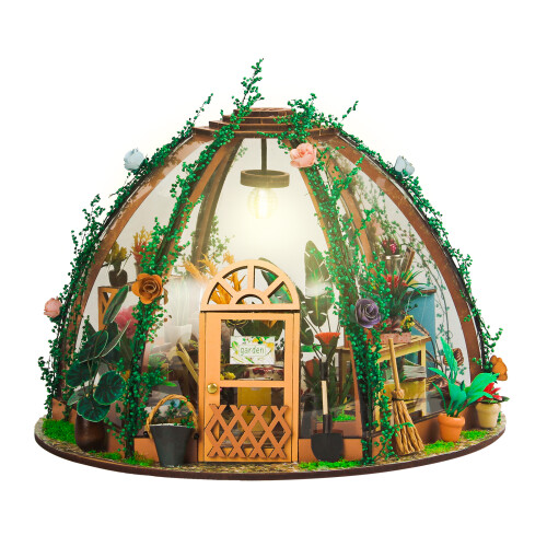 Maison des fleurs étoilées 2xCR2032 22x22x16cm multicolore 2