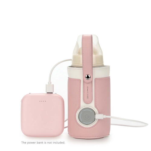 Portable Baby Bottle Warmer 3-Level Temperature, Foldable, 29cm, Green 2