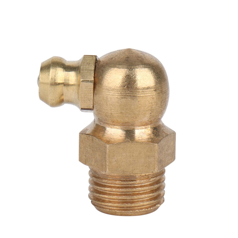 10PCS Grease Pipe Fitting Brass M4 - M16 Male Thread 90 Degree Straight Elbow Hydraulic Oil Nipple M8x1-image-OPC-PJNZBMG-NEW