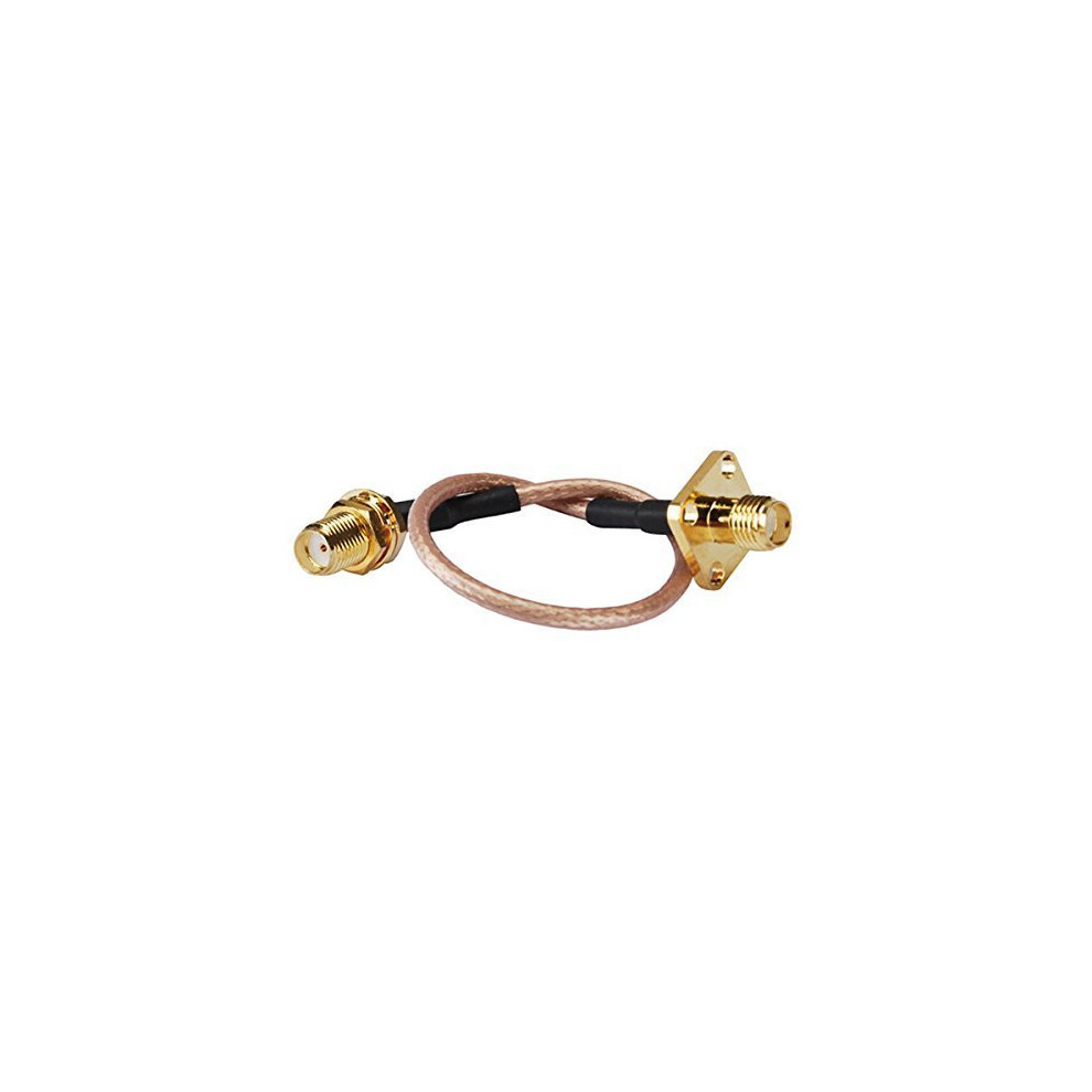 0.5Ft Rf Coaxial Cable Sma Female Panel Mount To Bulkhead Connector Rg316 15Cm For Wireless Antenna Compatibility 6276012517414