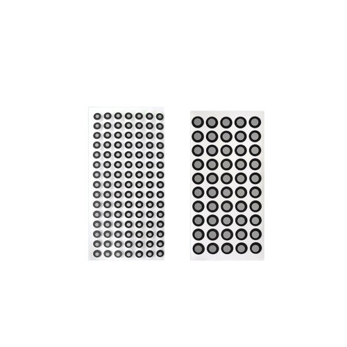 Photogrammetric High-Reflective Mark Points 3D Scanner Target Stickers - 6 Outside, 10 Mark Points, Coded, Versatile