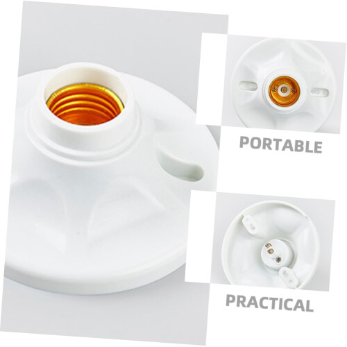 Ceiling LED Bulb Socket Holders 4-Pack E27 Base Pendant Light Lamp Holder Universal Compatibility Easy Installation 1