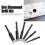 6 Piece Diamond Drill Bit Set for Ceramic Marble Tile Glass Masonry 8