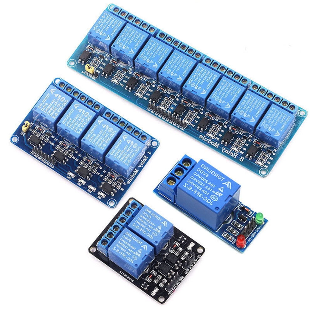 5V 12V 1 2 4 6 8 Channel Relay Module With Optocoupler Output - 4 Channel 12V Relay Module For Automation Projects 6947110214252