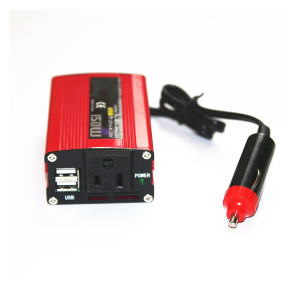 150W Modified Wave Car Inverter Power Converter Dual Usb Ports 24V To 110V Compatibility For Charging Devices 6947110214368