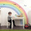 Large Bold Half Rainbow Wall Stickers 2