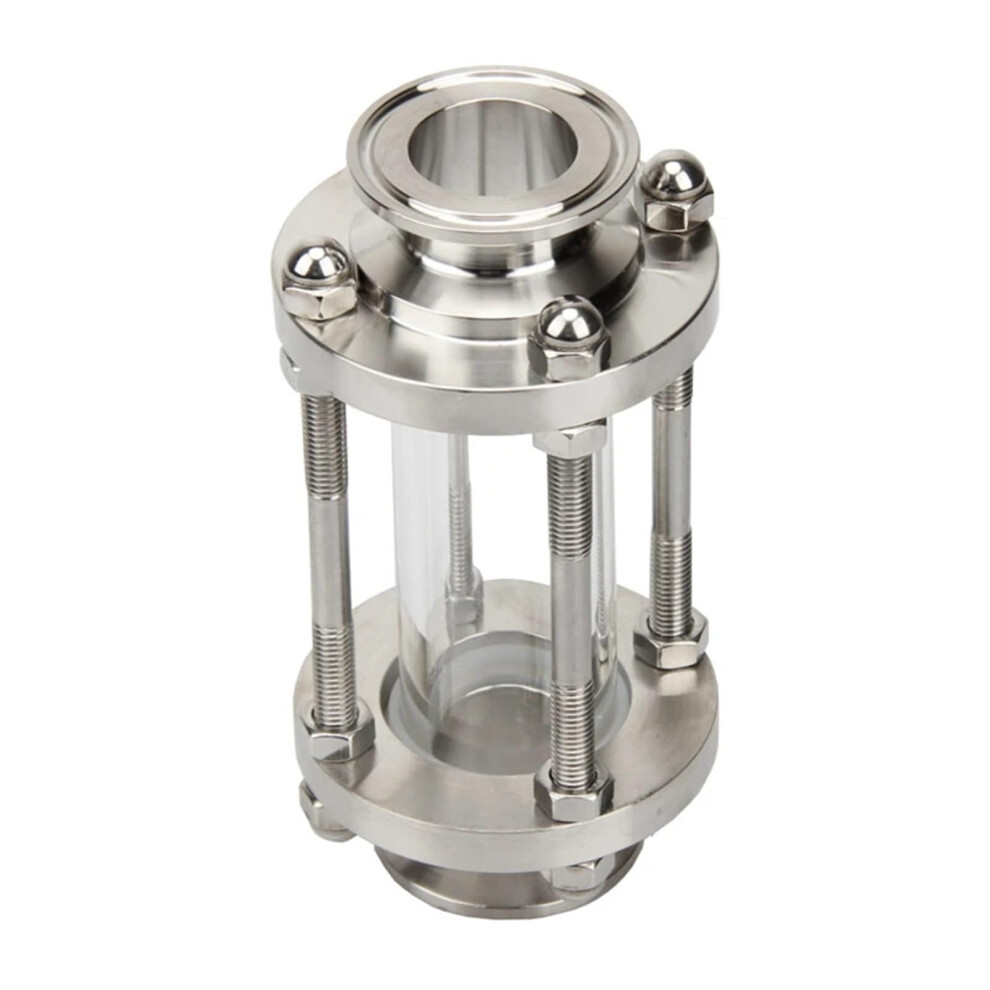 2" 51Mm Tri Clamp Flow Sight Glass Diopter, Stainless Steel Ss304, 64Mm Ferrule, Water Flow Sensor 6947110214542