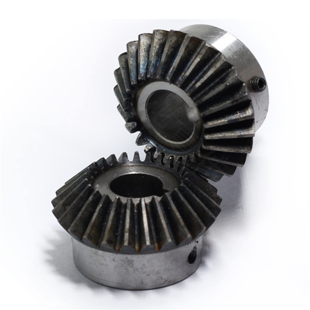 Pinion Spiral Bevel Gear 2Pcs 1M 15T 6Mm Bore Steel Gears 90 Degrees Miter Worm With M5 Screw Hole 6493810709531