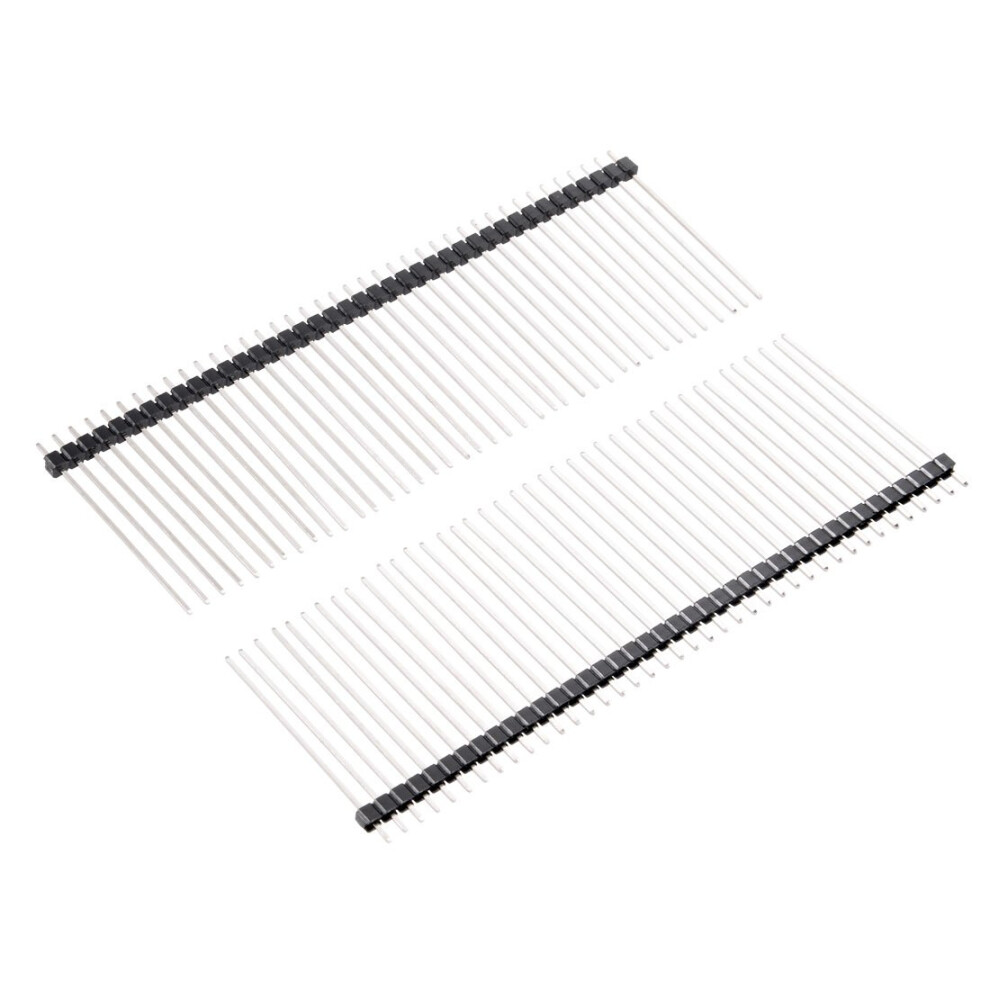 30Pcs 2.54Mm Pitch 40-Pin Single Row Straight Connector Pin Header Strip 35Mm Length For Prototype Shield Projects 6947110214740