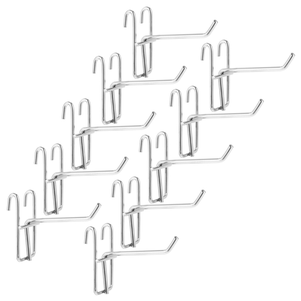 10Pcs Heavy Duty Iron Pegboard Hooks For Organizing Garage And Home Displays, 3 Inch Thick Grid Hook Compatible 6482260705149