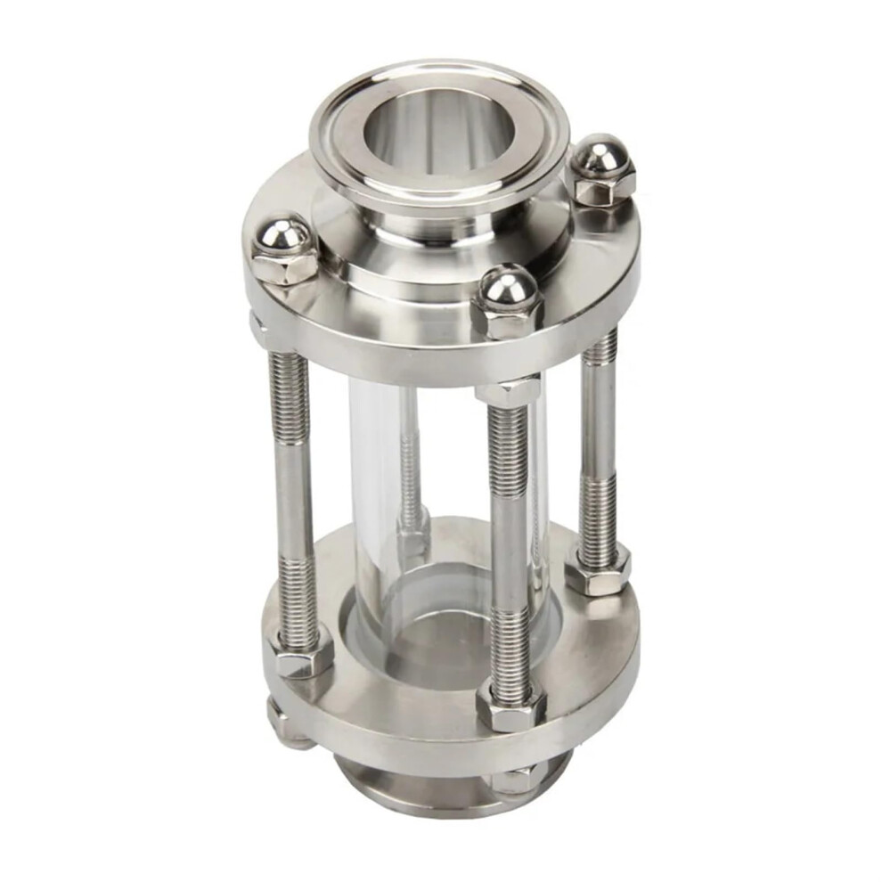 Sus 304 Stainless Steel Sanitary 1.5" Tri Clamp Flow Sight Glass Water Flow Sensor For 19Mm Pipe Od Compatibility 6276012518060