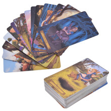 78 Stück Wonderland Tarot-Karten Wahrsagewerkzeug Beschichtetes Papier Englisches Brettspiel für Anfänger