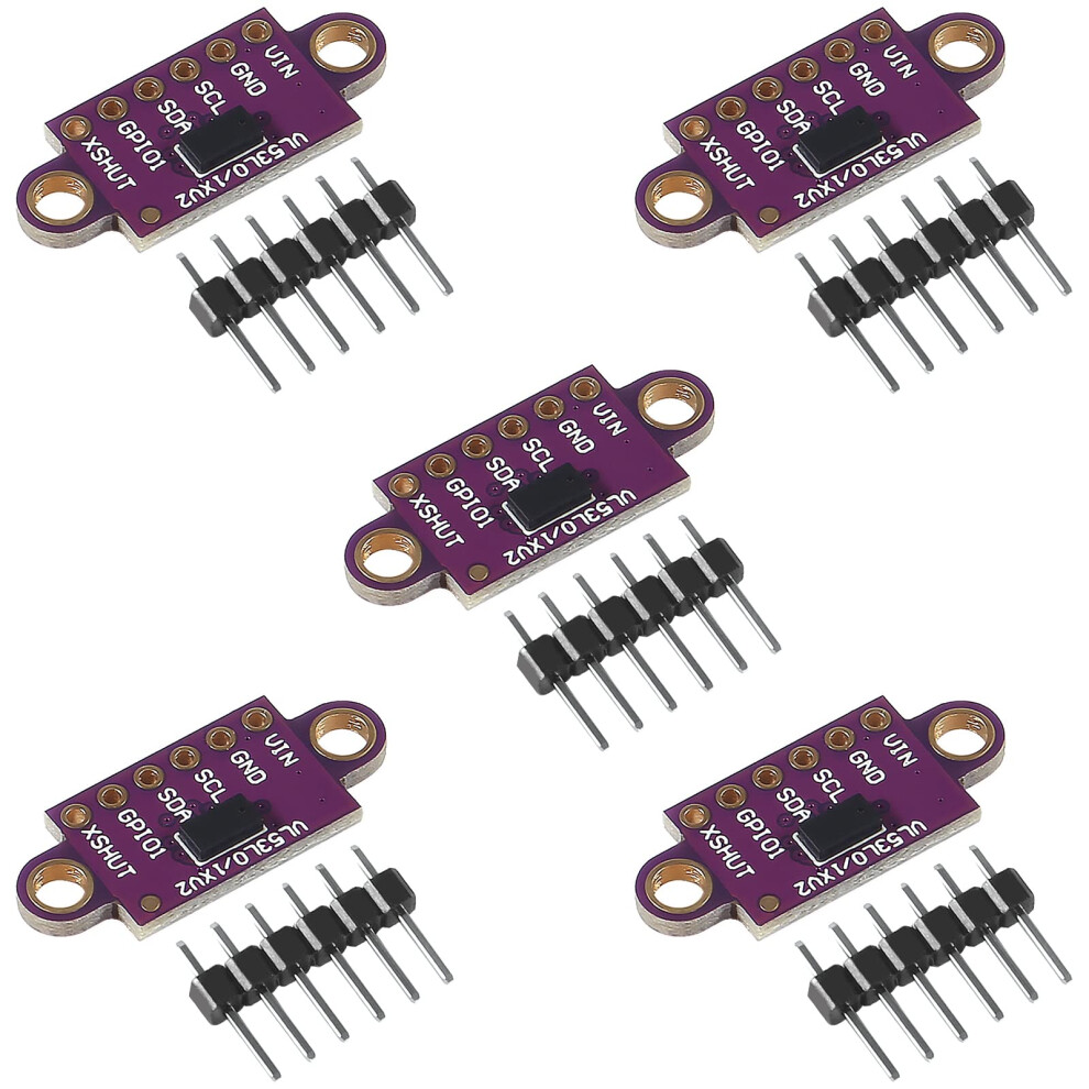 Vl53l0x Time-Of-Flight Ranging Sensor Breakout Module 5Pcs 2.8-5V Gy-Vl53l0xv2 I2c Distance Measurement Sensor 6276012518091