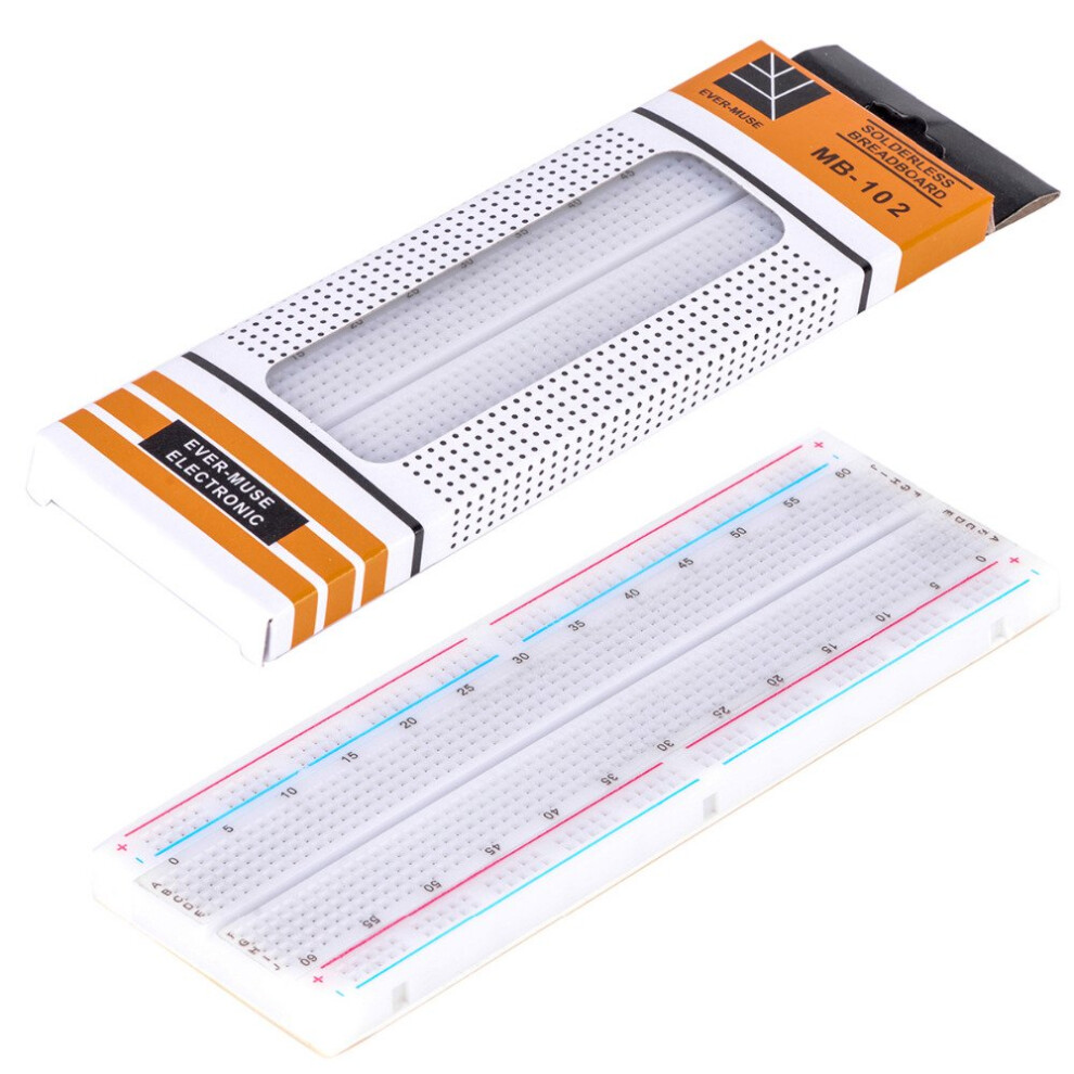830 Points Solderless Breadboard Mb-102 For Testing Circuits, Compatible With Mb102 Pcb, Durable Nickel Material 6947110215273