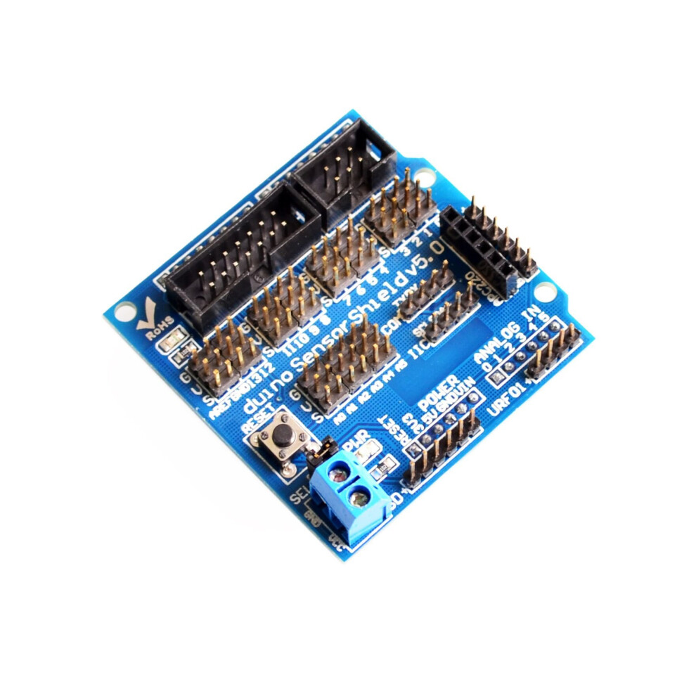 Sensor Shield V5.0 5Pcs Lot Sensor Expansion Board For Arduino Robot Building Blocks Compatible With Electronics Projects 6947110215310