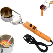 Handheld Electric Lead Melting Solder Pot, 300W Adjustable Temperature Melting Furnace for DIY Crafts, Fishing Molds, and Metal Pendants