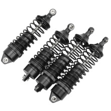 4 Stück Aluminium vordere und hintere RC-Stoßdämpfer für LOSi Lasernut U4 Tenacity 1/10 Off-Road-Fahrzeuge Schwarz