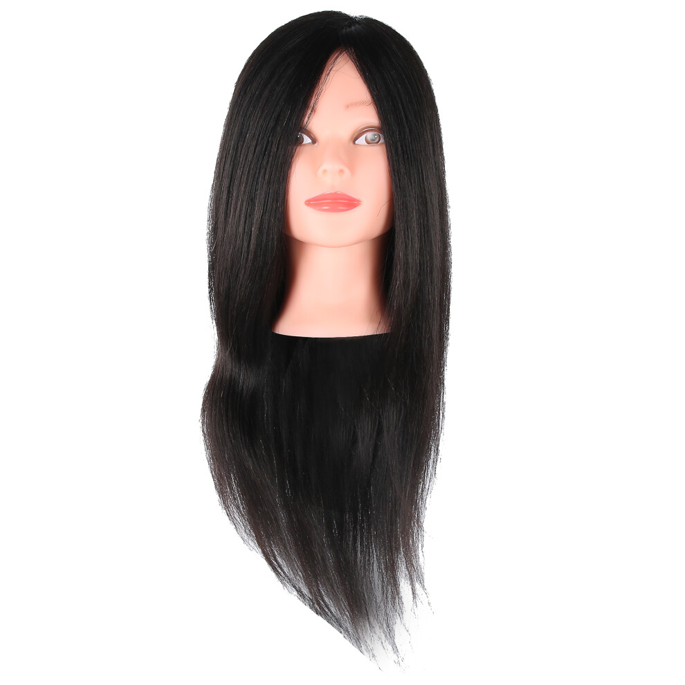 Unisex Hairdressing Mannequin Head Human Hair Practice
