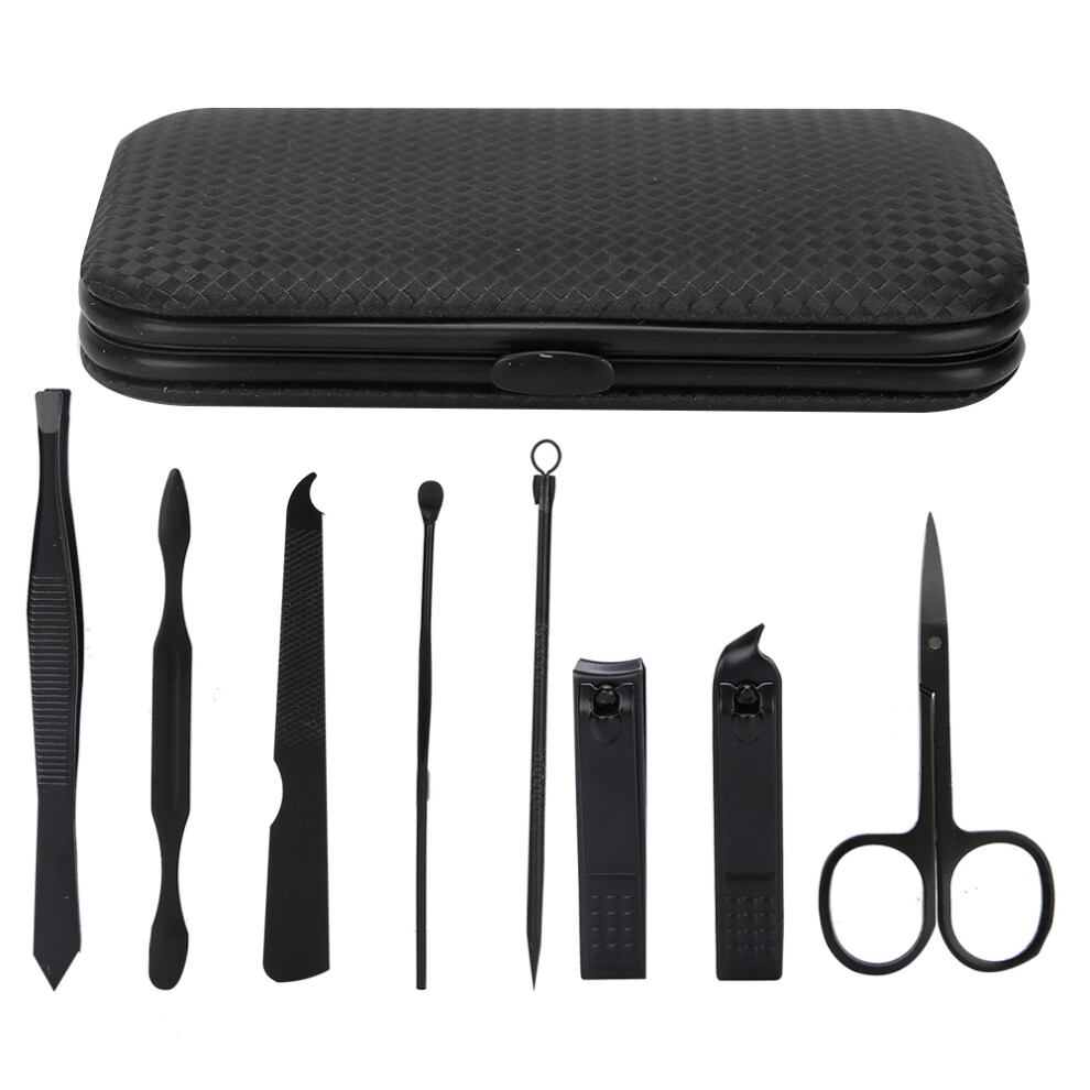 8pcs Stainless Steel Eyebrow Scissors Nail Clipper