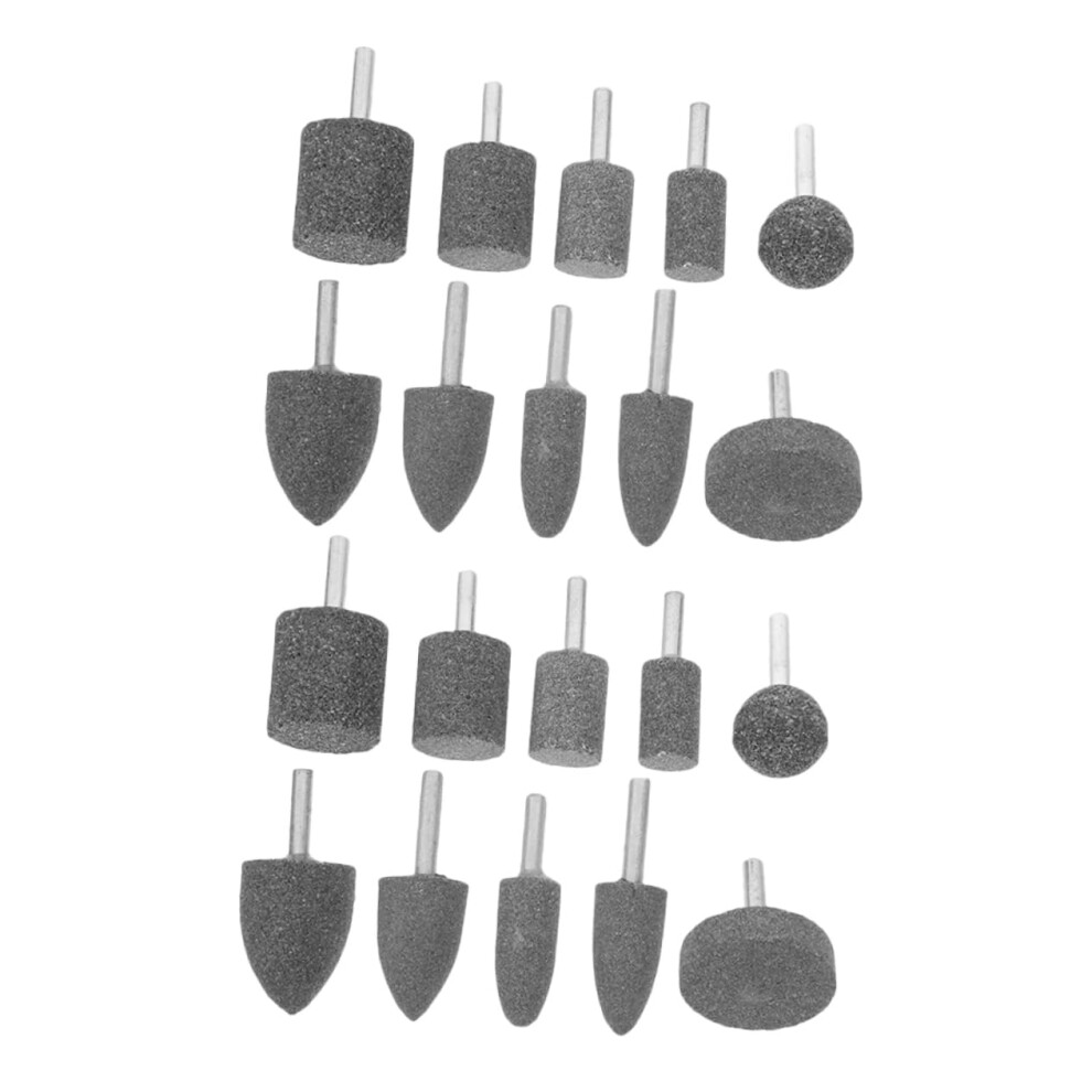 Drill Grinder Bits 20Pcs Replacement Grinding Heads Rotary Grinding Stones Polishing Bits For Stone Ceramic Finishing 6947110215884