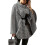 Women's Lace Up Houndstooth Cape Coat Oversized Pullover Cloak Sleeve Jackets 1