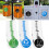 60Pcs/Set Round Recycle Trash Compost Sticker 10