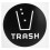 60Pcs/Set Round Recycle Trash Compost Sticker 15