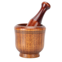 Wooden Grinding Bowl Household Kitchen Manual