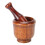 Wooden Grinding Bowl Household Kitchen Manual 7
