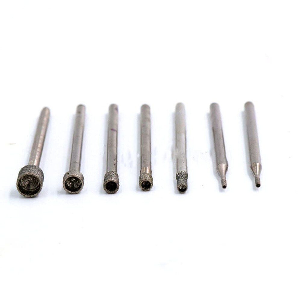 10Pcs Diamond Concave Grinding Point Bits For Dremel 2.35Mm Emery Carving Heads, 4Mm Drill Accessories 6482260706870