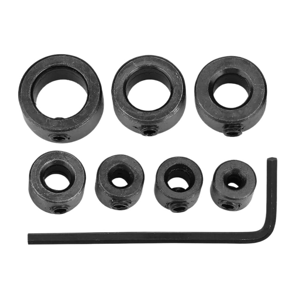 Drill Bit Stop Collar Set - 9 Piece Metric Depth Stop Collars For Woodworking Drill Bits, Adjustable Shaft Ring Collar 6493810710438