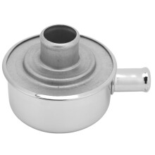 Runder Ventildeckel-Atmungsgerät, Einrasten, Hochglanzpoliert, mit Entlüftungsrohr für SBC BBC SBF 350