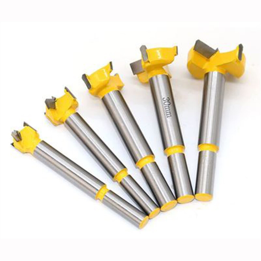 5Pc Forstner Drill Bit Set For Woodworking Hinge Boring Auger Bits 15Mm 20Mm 25Mm 30Mm 35Mm Diameter 6493810710476