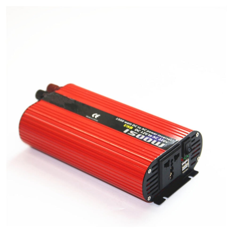 1500W Car Inverter 12V/24V To 110V/220V With Dual Usb Ports For Charging Compatible With All Vehicles 6276012519470