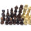 Conjunto de 32 piezas de repuesto para ajedrez – Rey de 75 mm, blanco/marrón 4