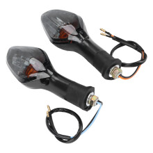 2 Stück Motorrad-Blinkleuchte Frontblinker Ersatz für CB500X CB1300 NC700 2013–2020 Schwarz