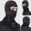 Balaclava da sci in nylon, taglia unica, nera, unisex 9