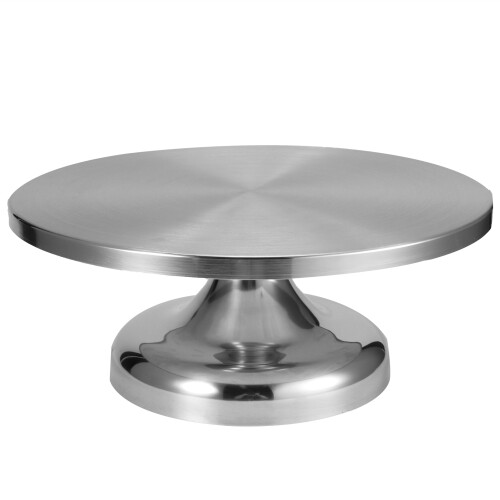 304 Stainless Steel Revolving Cake Base Stand
