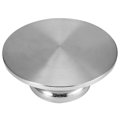 304 Stainless Steel Revolving Cake Base Stand 2