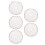 5Pcs 80 Mesh Reusable Stainless Steel Filter Mesh 4