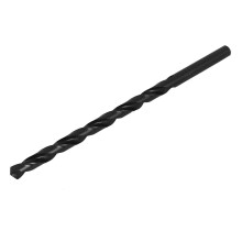 12mm HSS Straight Shank Twist Drill Bit 250mm Long Black High-Speed Steel for Metal Wood Drilling
