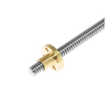 Ball Screw T8 Lead Screw 8mm Trapezoidal Rod with Brass Nut 100-900mm Length Adjustable 650mm
