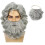Santa Beard and Wig Set Long Gray Old Man Wizard Wig 1