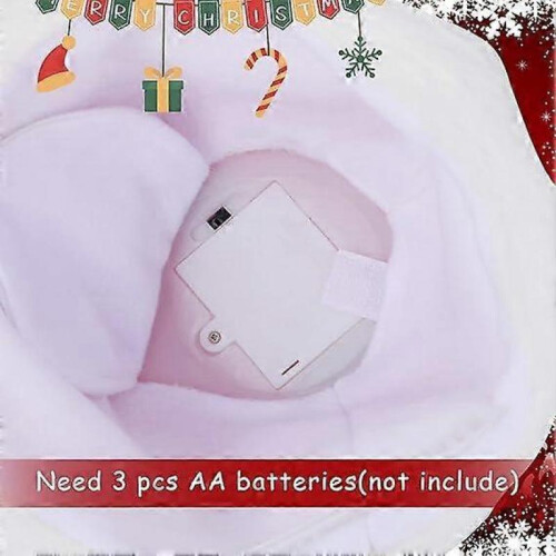 2 Pcs Singing and Dancing Christmas Hat Electric Swing Moving Santa Hat 1