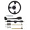 Volante per go-kart assemblato 300 mm, 150-250 cc nero 16