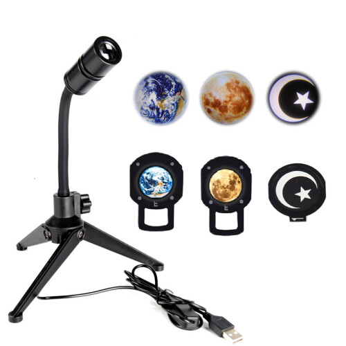 3D Moon Earth Rotating LED Night Light for Bedroom & Party Decor Remote Control 1