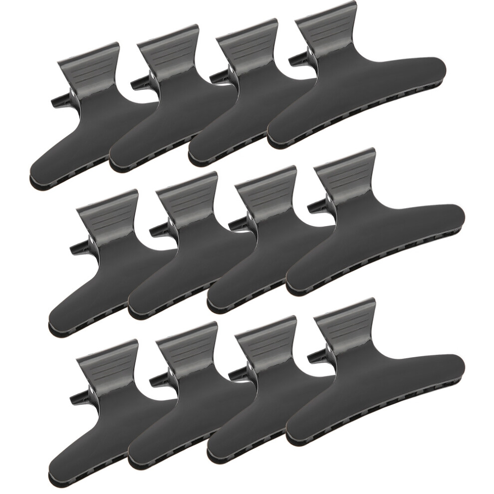 Unisex Black 12Pcs/Set Butterfly Holding Hair Clip Hair